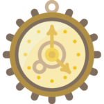 A steampunk clock