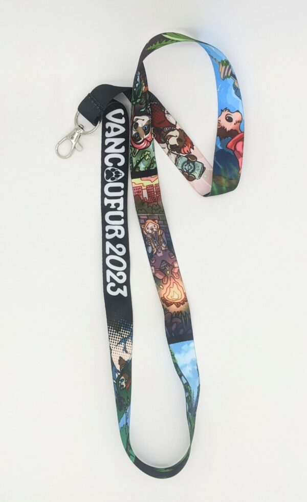 A photo of the Vancoufur 2023 Lanyard